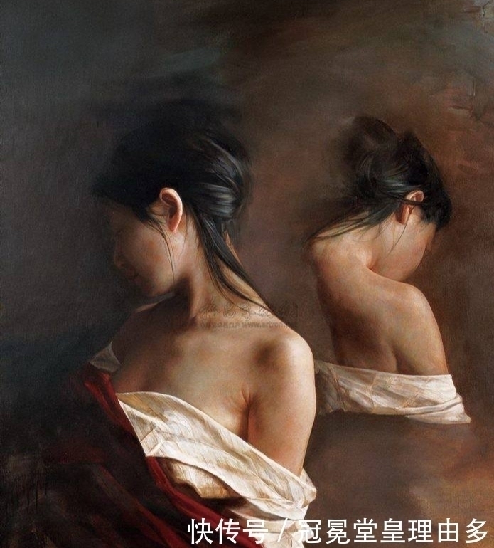 所能企$将女性画得如此苍茫大气,画面竟然还这般唯美