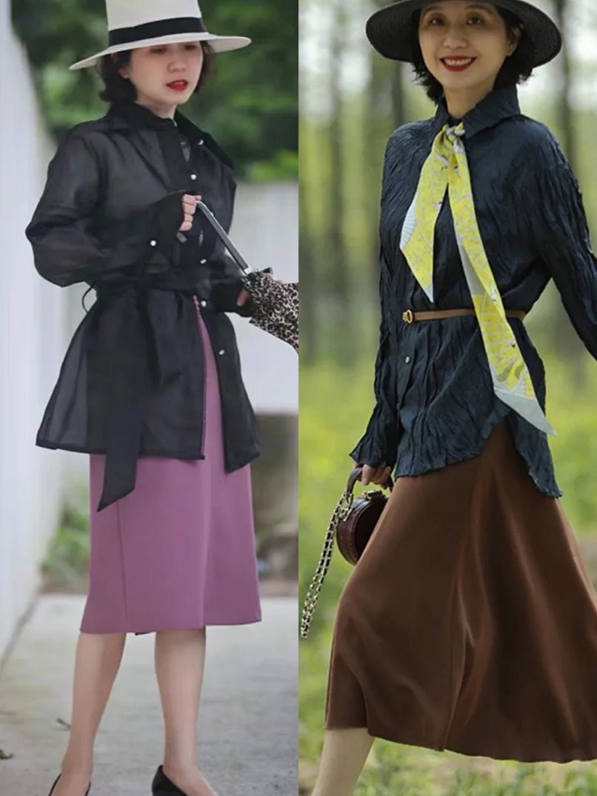 t恤|夏季,30岁、40岁这么穿搭才高级优雅?衬衫搭配半身裙,减龄洋气