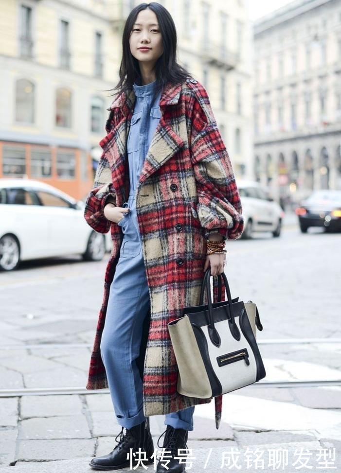 优雅|今年冬天流行什么大衣?优雅大气的格纹大衣很火,美得高级不撞衫