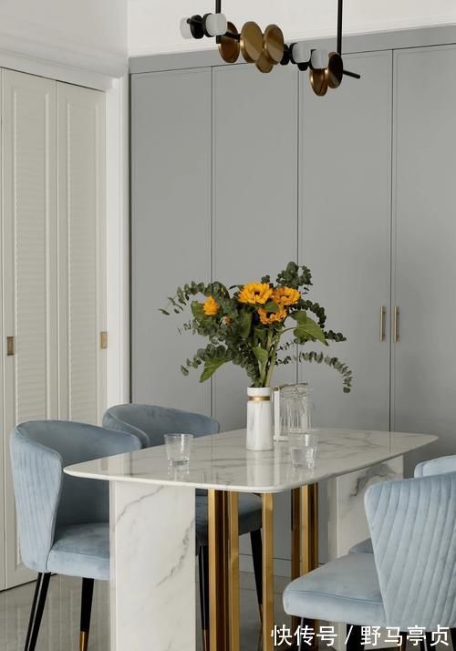 大理石|她把85㎡小户型,装成轻奢现代欧式风,复古又摩登,太漂亮了!