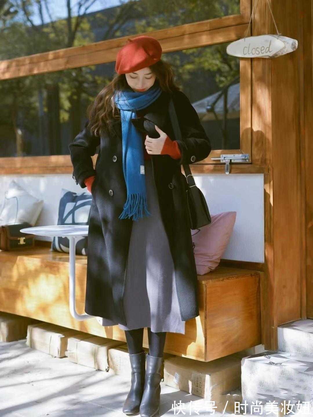 半身裙 大衣这2种搭配甩小黑裤几条街,优雅又显气质,适合40岁女人