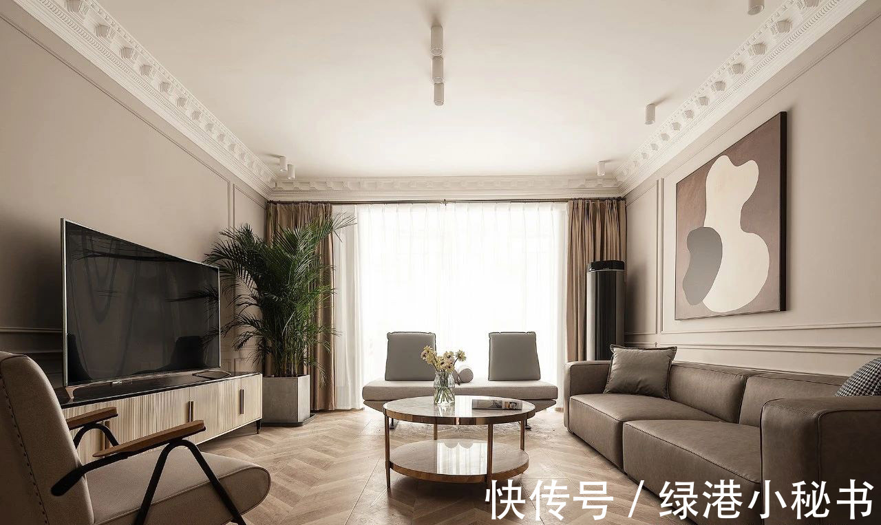 案例|装修案例欣赏:温柔的法式奶茶调,是不是你的爱?
