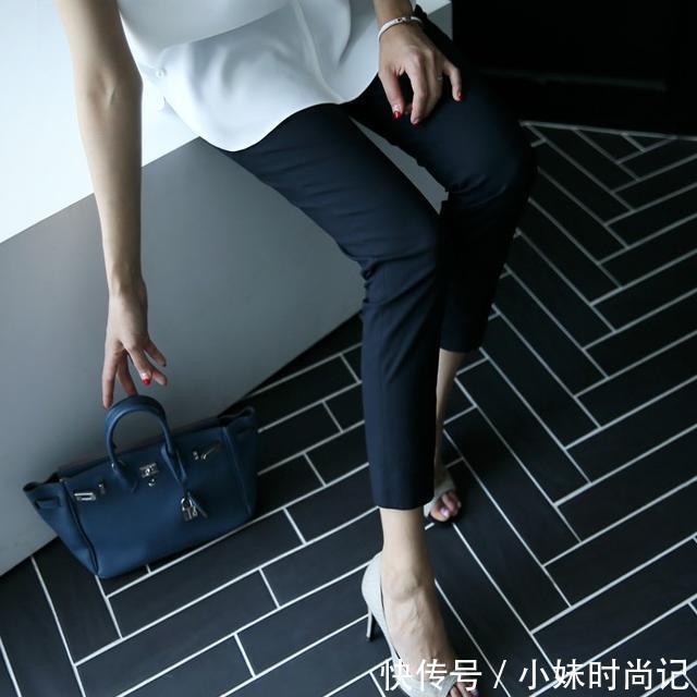高腰|比阔腿裤遮肉,比半身裙显高,今年流行的烟管裤才是真时髦
