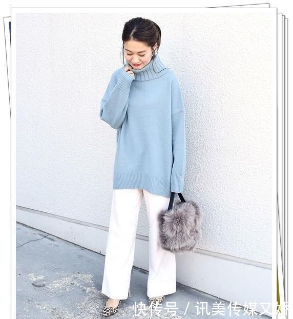 示例|厚实的针织衫怎么搭?15种秋冬穿搭示例,给你温暖可爱的休闲感