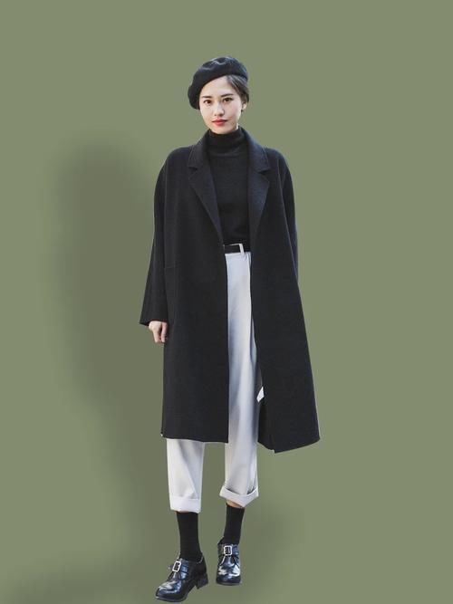 春季大衣正当红，长款呢大衣的6种搭配示范，一衣多穿简单又好看
