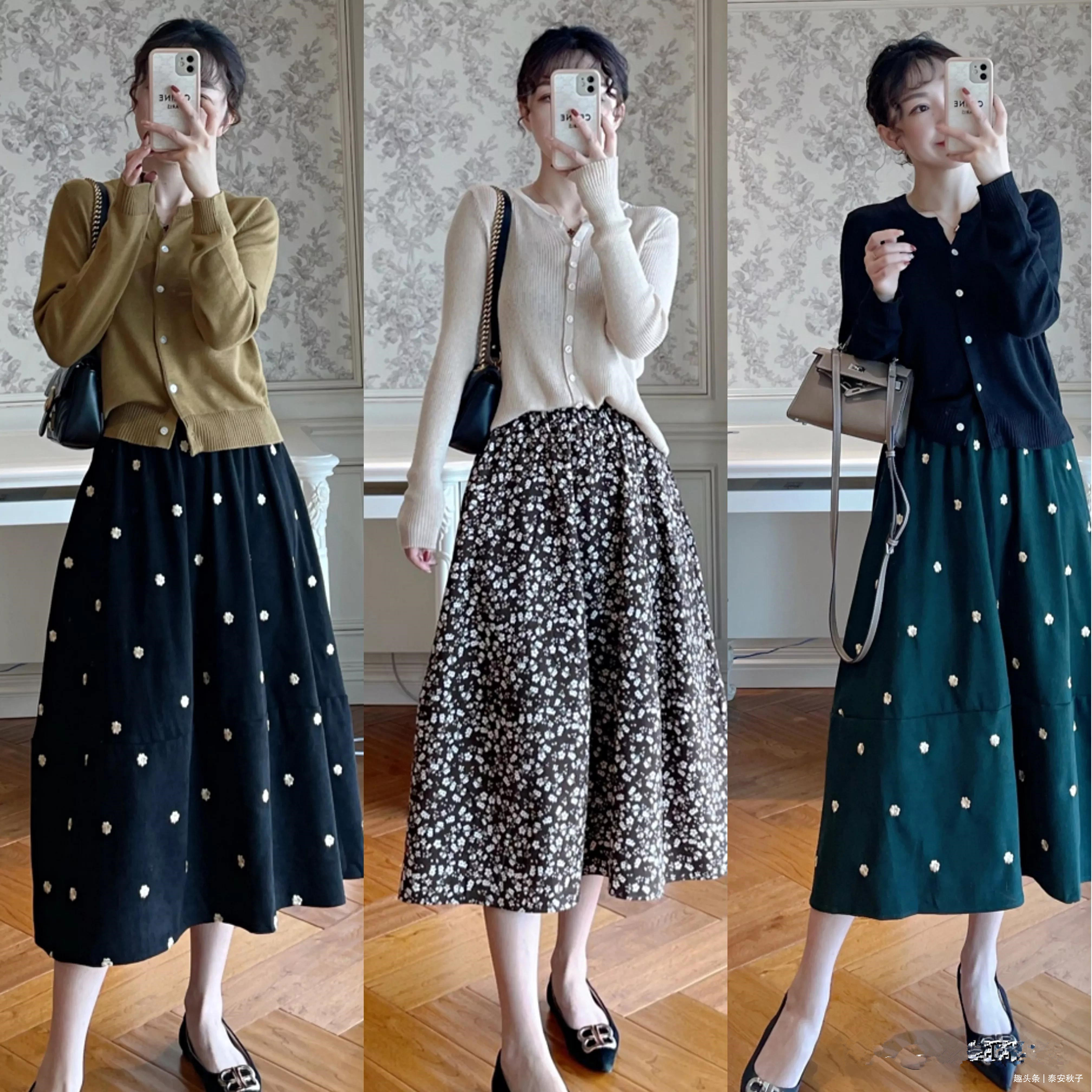 百褶裙 羊毛衫+牛仔裤早已过时!今年流行这种“优雅穿法”又美又高级