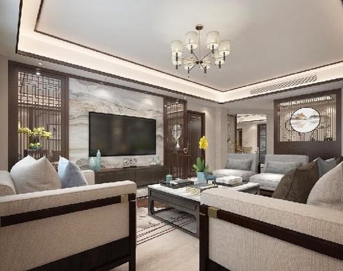 山水画|181平米三房两厅,把中式装修做到如此精致,老少都爱上了中式风