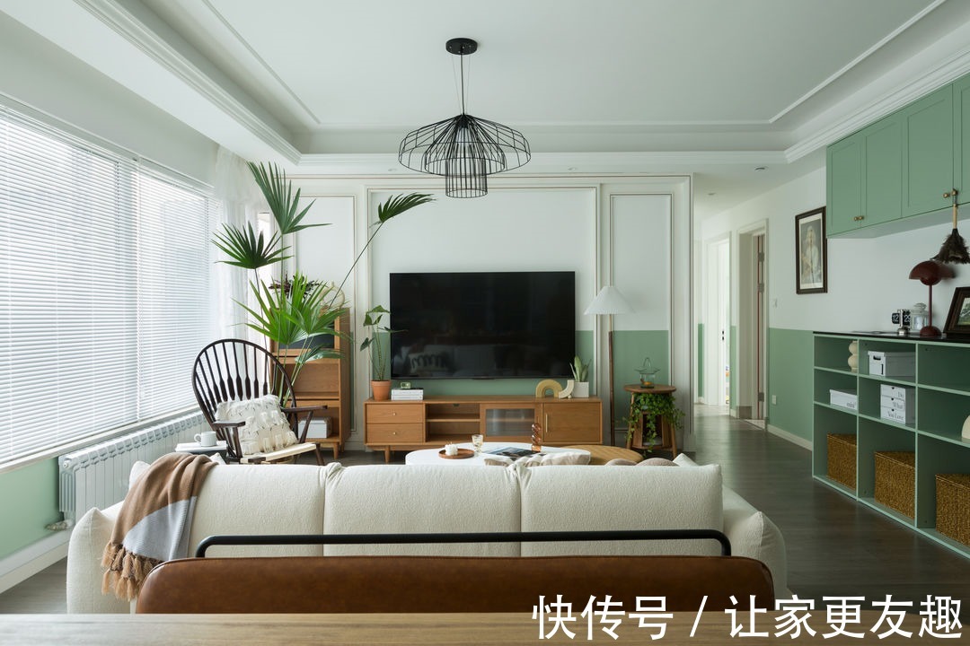 墙面|105㎡自然复古的森系风装修案例