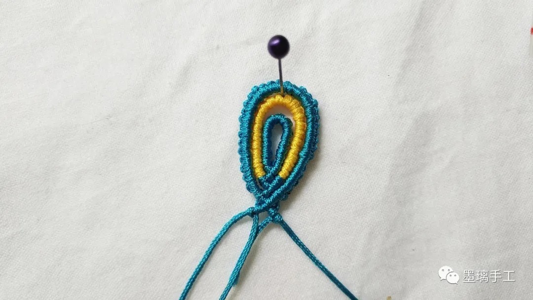 适合新手diy编的水滴型水晶耳环手工编绳