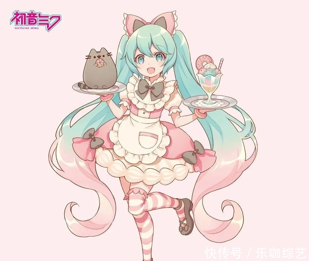 初音未来|三马尾版初音未来,与彩虹小马联动:不会有人批判把女人当马吧?