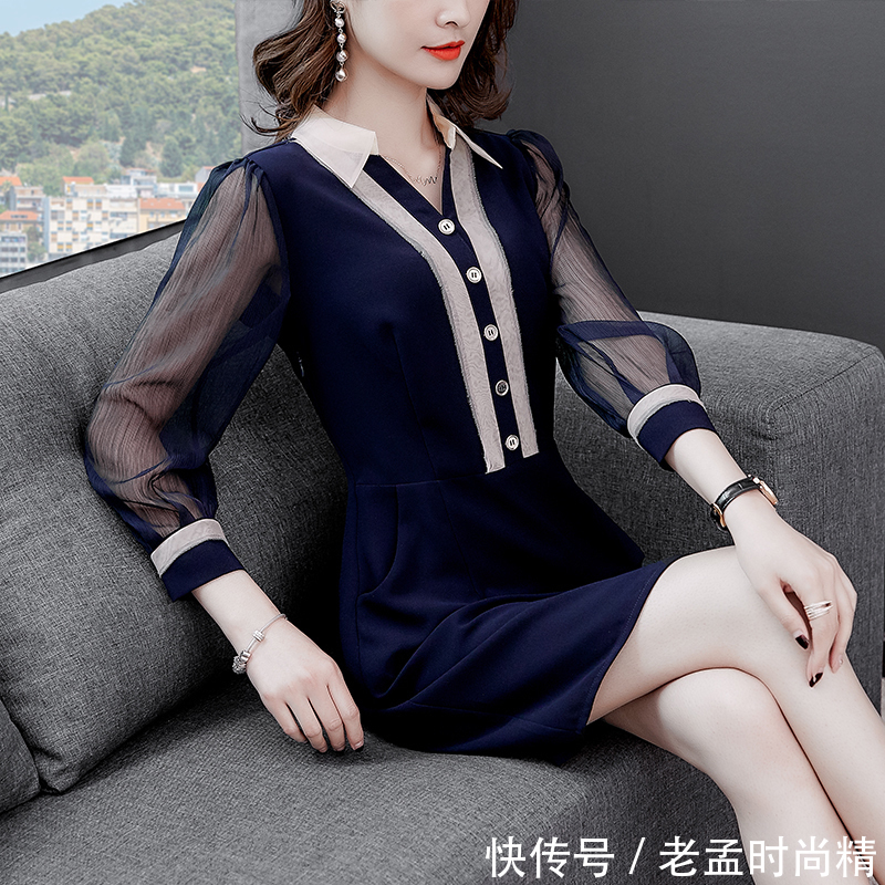 娃娃领 三月初春,建议打扮的漂漂亮亮!“法式”A字裙+平鞋,惊艳迷人