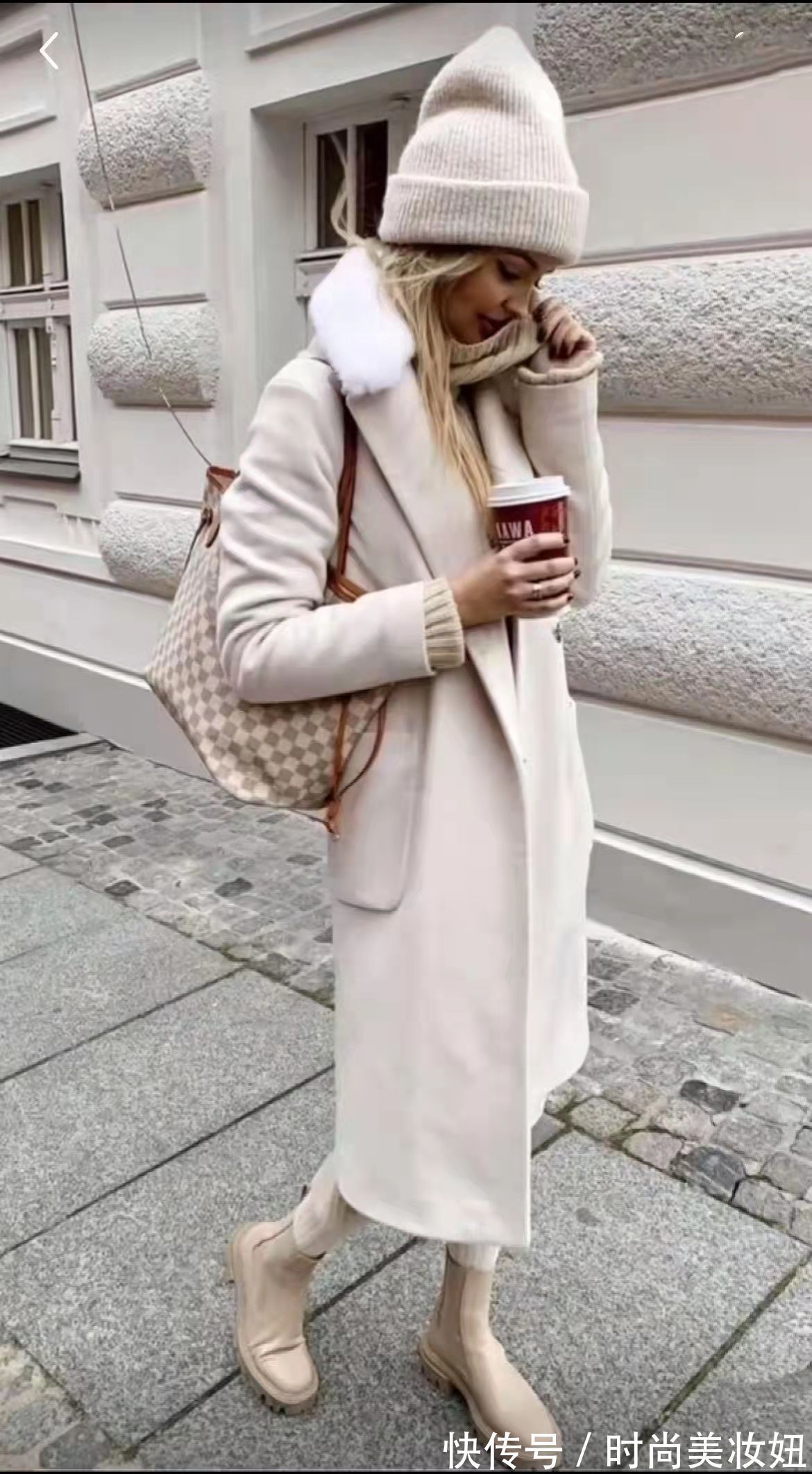博主|终于找到适合雪地里的大衣穿搭,保暖时髦不说,还超显瘦
