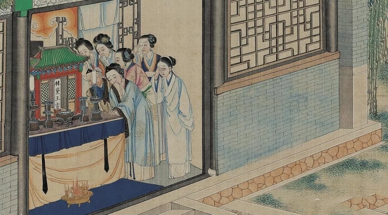 黛玉的最终结局：在异国他乡的坟前，贾宝玉为她守墓