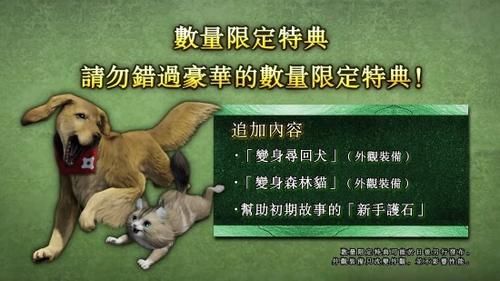 猎人|《怪物猎人：崛起》预购特典展示 毛绒绒的随从猫狗外观