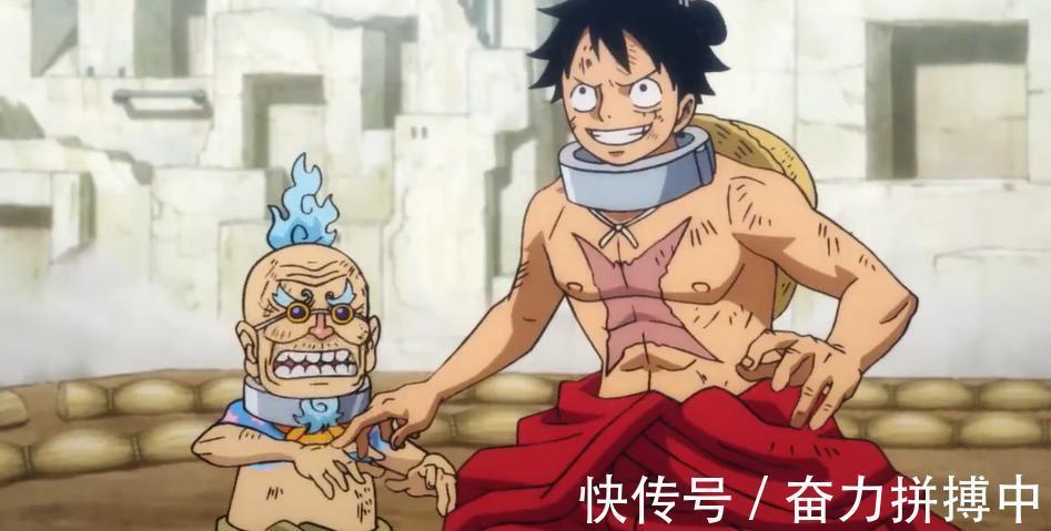 兵长|海贼王:给赋者熊人面对路飞口吐芬芳,谁注意到了兵长的表情
