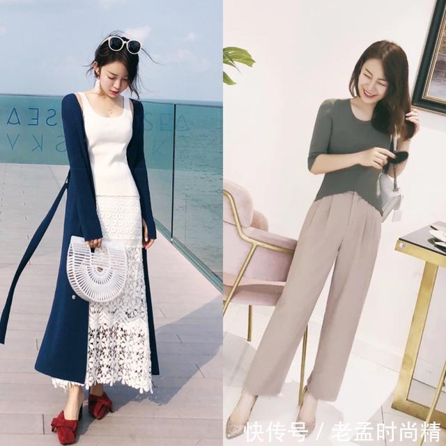 日常穿搭|微胖女生的秋季日常穿搭,针织衫搭配阔腿裤,时尚又有女人味