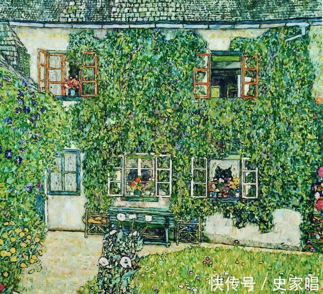 意大利花园&克里姆特的艺术人生:他的绘画强调浓重神圣的金黄色及强烈的感情