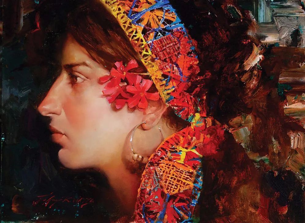 jeffrey|他的油画笔触粗犷又细腻，透着一种不可言说的美