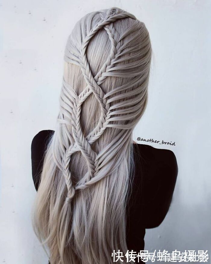 发型 65张编发照片,这哪是编头发分明是画画,图3这发型一次要半天