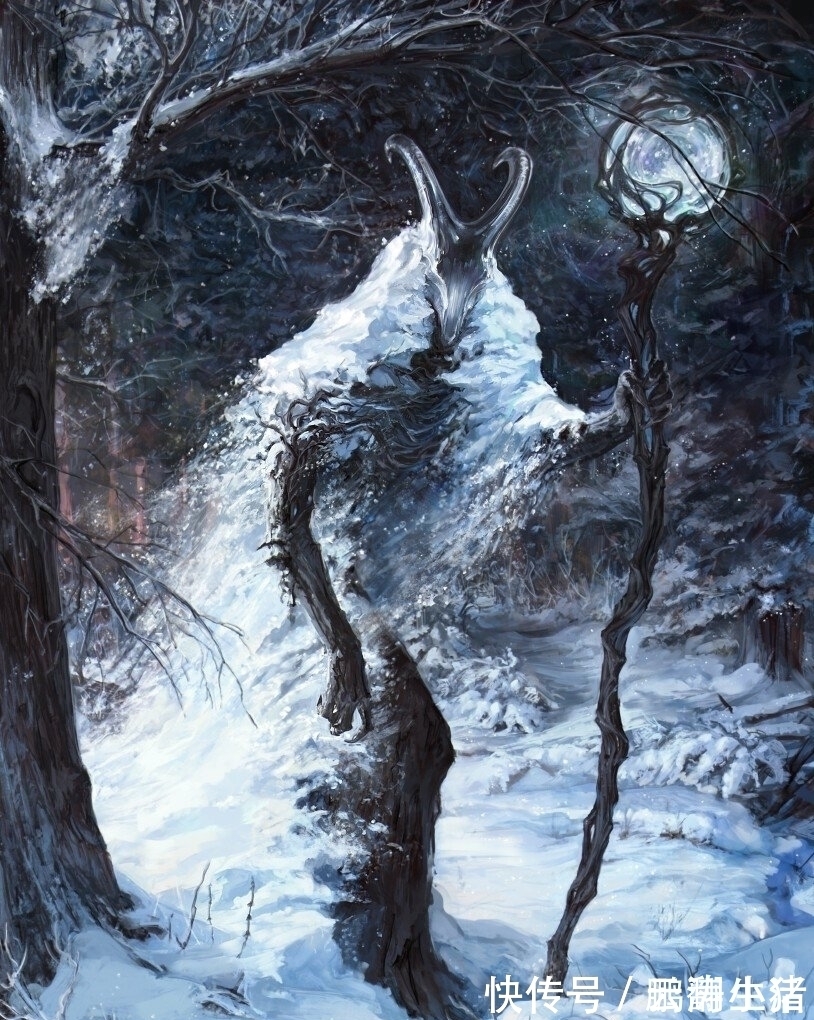 暴风雪$画师将自然元素“拟人化”,雷暴和闪电是双胞胎,太阳女神超霸气