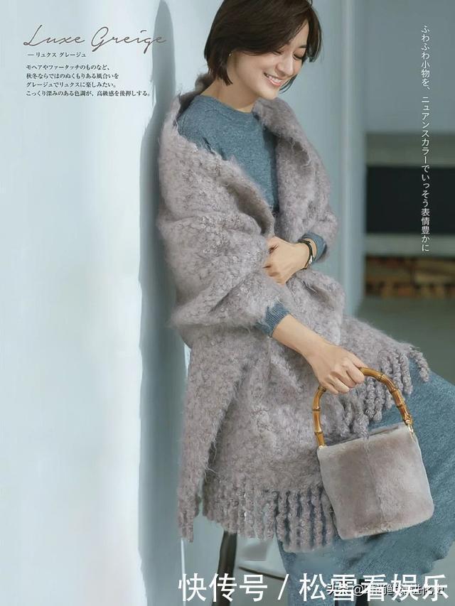 这才是60岁女人该有的打扮！呢大衣+高领衫，御寒减龄不输皮草