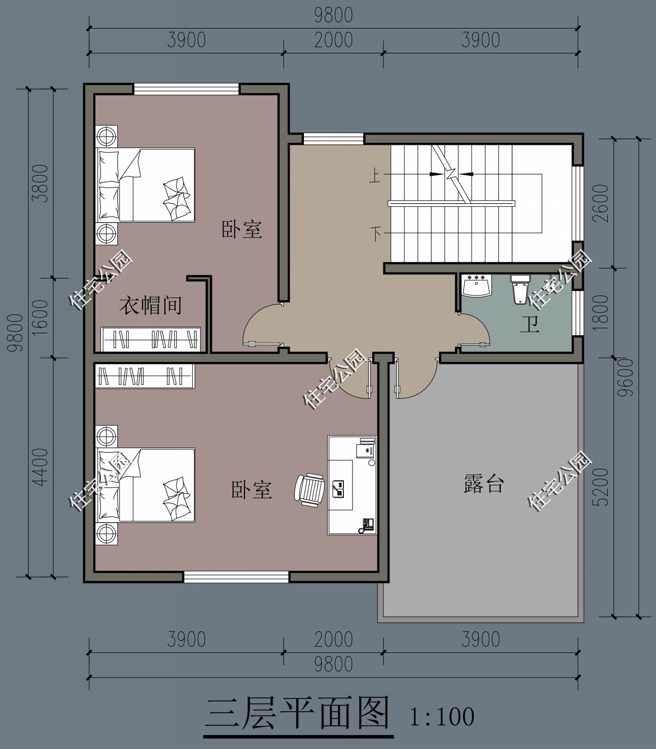 占地|精选10套三层户型图纸，占地面积均不足百平，尤其适合新农村修建