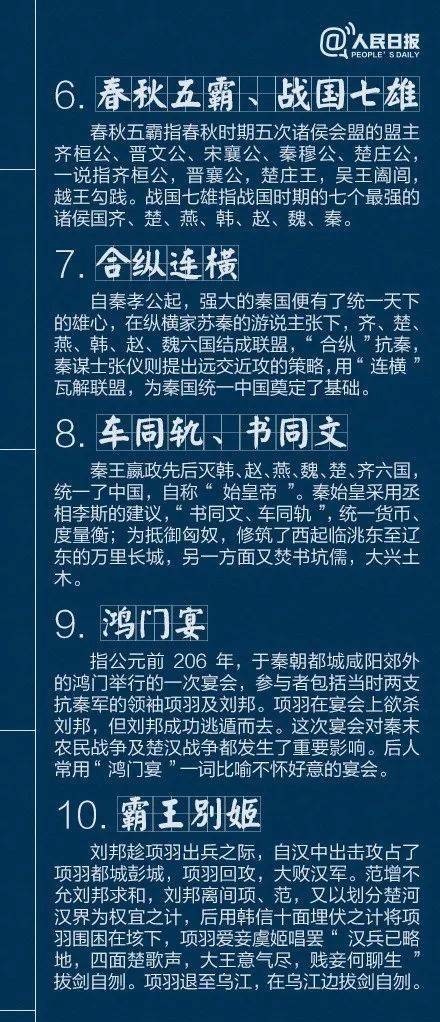 人民日报：孩子不可不知的40个中国古代历史典故，收藏长知识！