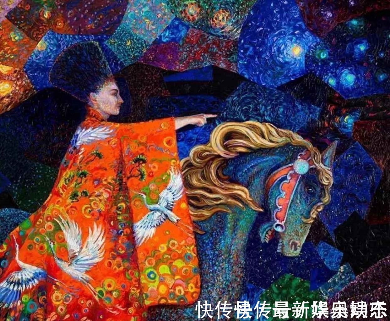 斯科特！扔掉画笔，用手指玩转色彩——美女画家艾里斯神奇的指上绘画