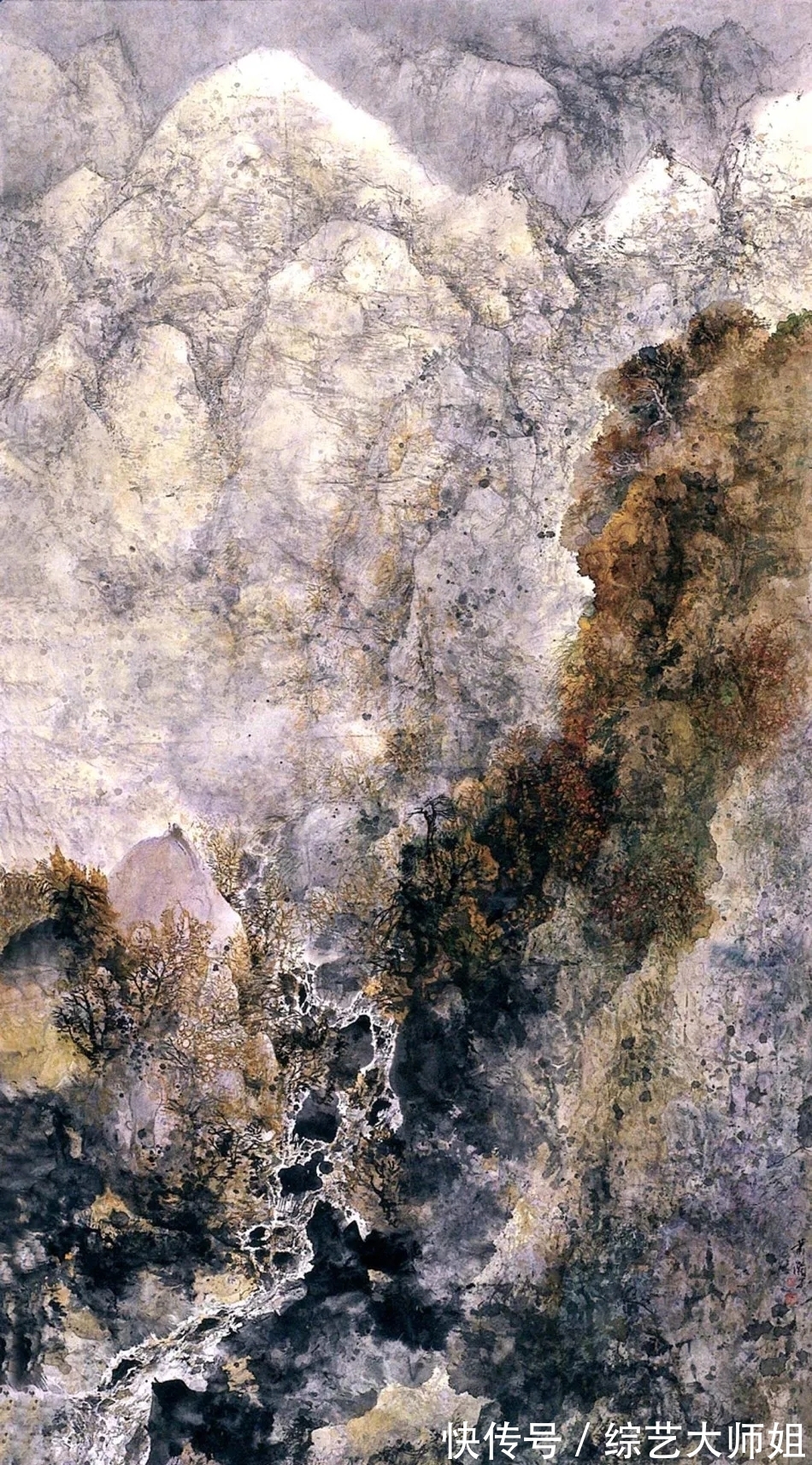 萧瀚$旅德中国画家|色彩的魅力!萧瀚彩墨山水画