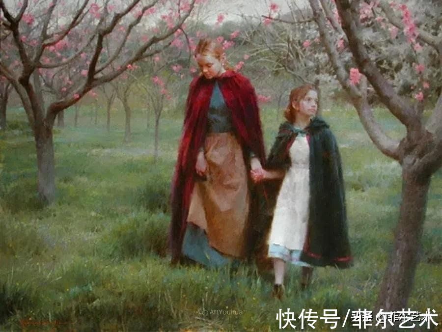 油画#色彩浓郁透明感富有表现力与感染力~画家摩根·威斯特林油画欣赏