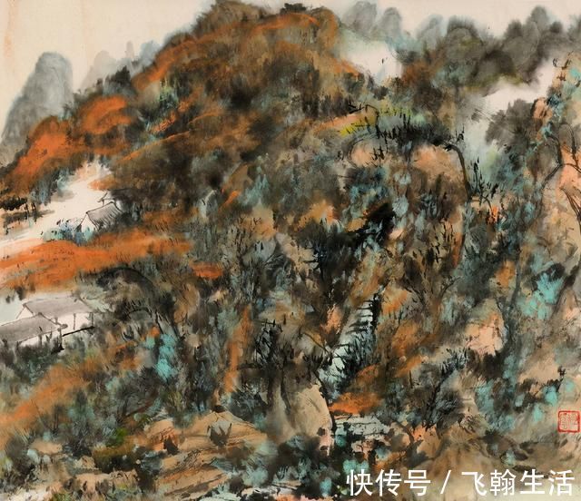 画家!刘知白的“心像山水”画是真厉害,不输张大千笔下的山水作品