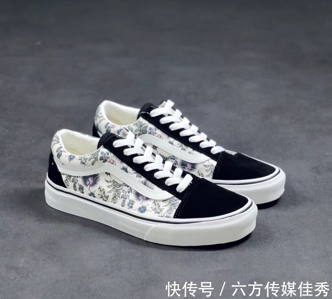 old|Vans Old Skool 黑色彩绘 休闲低帮滑板鞋