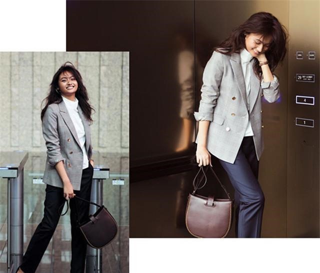 针织衫 容易被忽视的藏青色,没想到秋冬季穿搭,时尚感十足还显瘦!