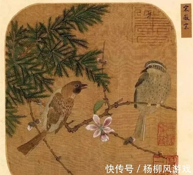 花鸟画@精细入微，看清一根根羽毛！赵佶花鸟画