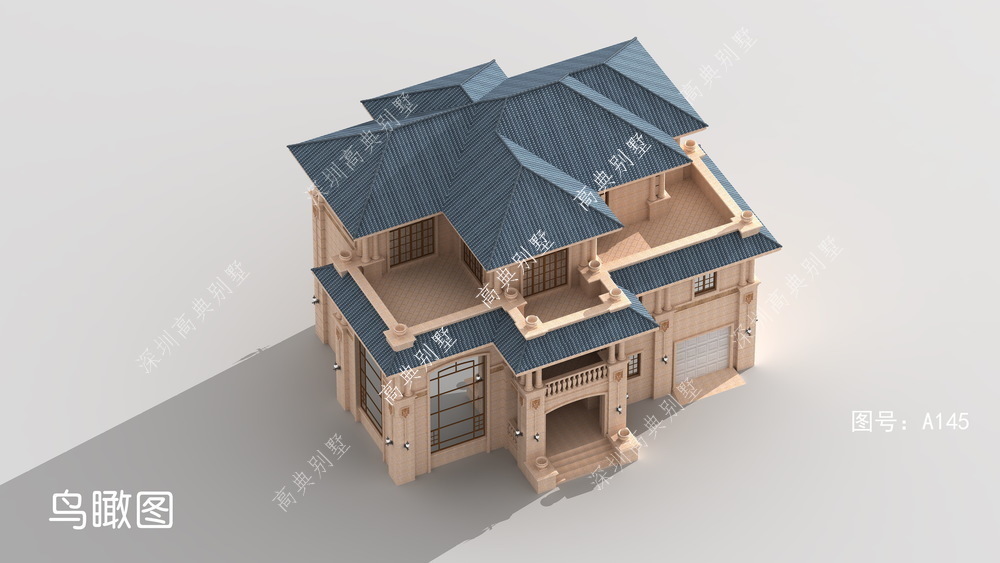 乡村|这款欧式乡村别墅户型,室内设有健身房、KTV等娱乐功能。