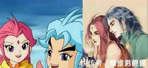 小龙女|动漫中六对情侣长大后的样子,哪吒小龙女壁咚,柯南小兰太甜蜜