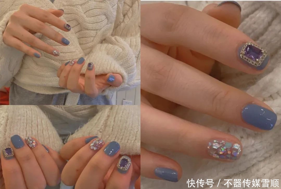 亮片|一眼就很仙气的美甲,美甲师:又到了考验我的时刻了!