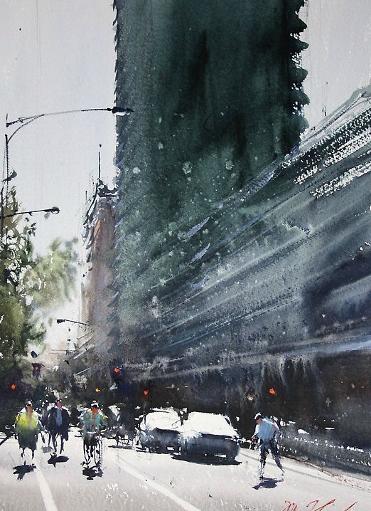 艺术家@雾里看花,澳大利亚水彩艺术家科维奇的作品,很是美!