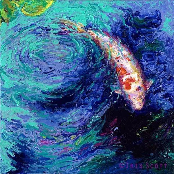 色彩斑斓@这个画家“有点冷”,她用颜料触摸这个色彩斑斓的世界