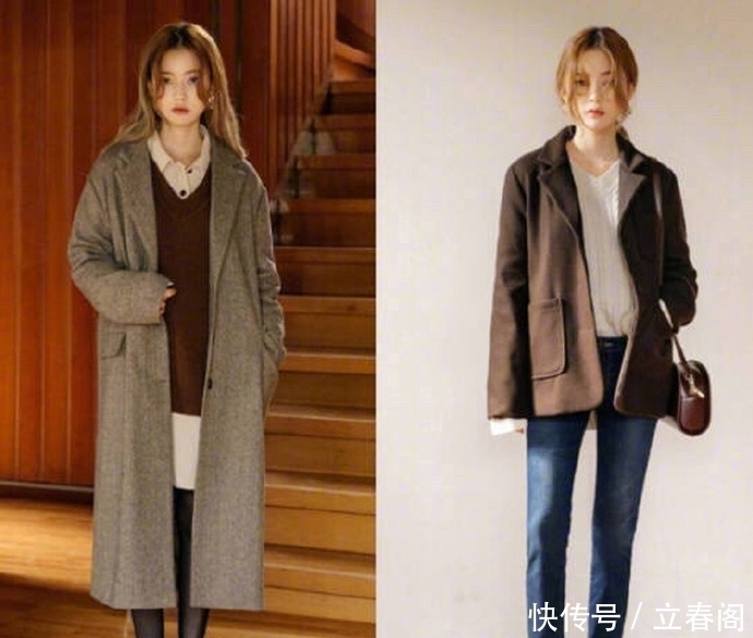 棉袄|冬天如果你穿腻了棉袄,试试这样大衣搭配,不失温暖又给气质加分