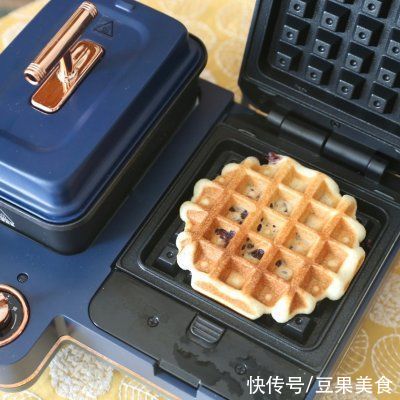 面团|#我为奥运出食力#发酵版紫米华夫饼
