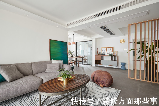 现代|120平现代风三居室,高纯色彩的大量运用,大胆而灵活