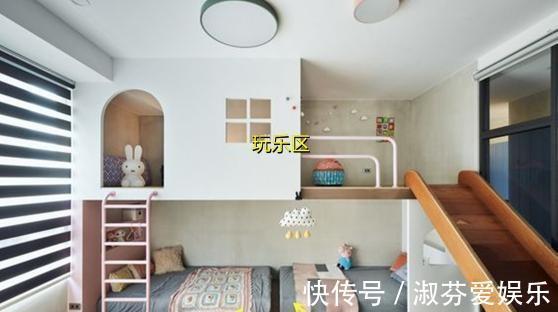 围圈|上床下地台,家有二娃再也不愁没地睡了!侧边还有攀岩墙供玩耍