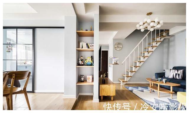 清玻|82平简约现代风空间,跳色搭配清新柔和,轻松心情还舒适