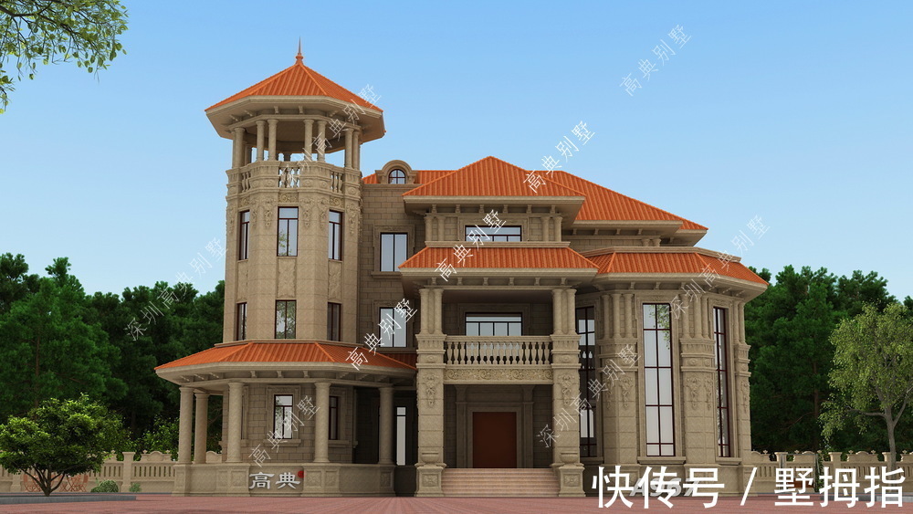 造型|精致的欧式别墅,造型漂亮,亮点满满。