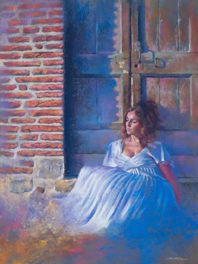 艺术学院$法国女画家:魅力独特的色粉味道