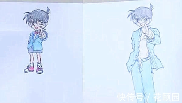 黑长直|十年前VS十年后,静香变身黑长直大姐姐,看见柯南原谅我笑了