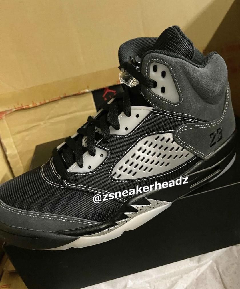 气质太酷了！全新 Air Jordan 5“Anthracite” 实物曝光！