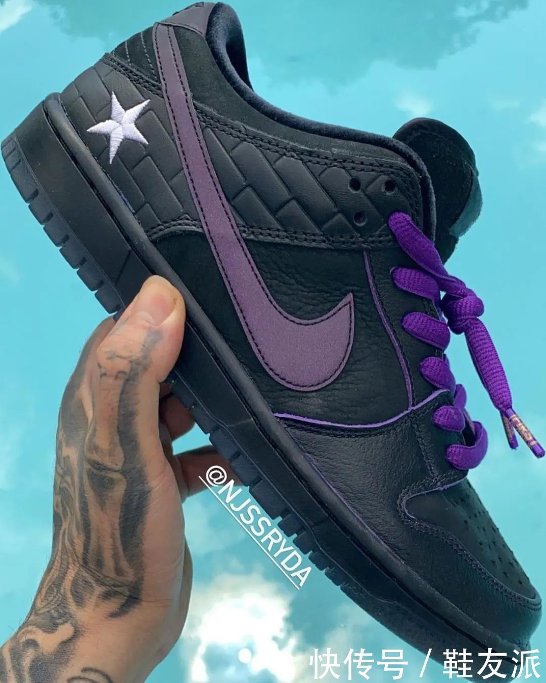 配色|黑紫配色太酷了! Nike Dunk 三方联名鞋款登场!确定今年发售!