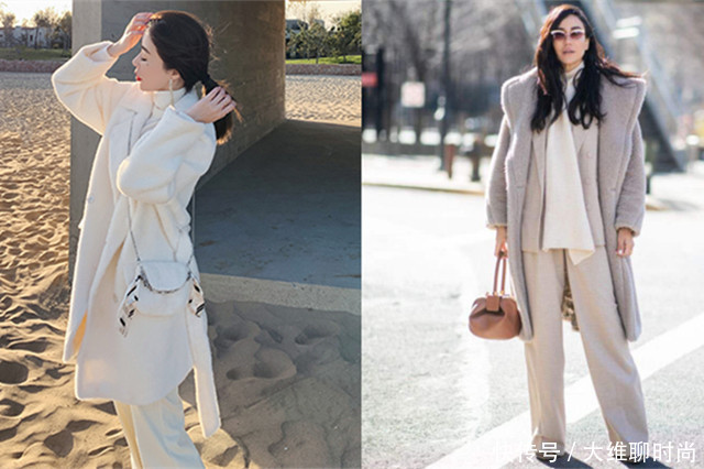 叠穿难怪那么火,既保暖又时髦,三木红色三件套呈现优雅复古美